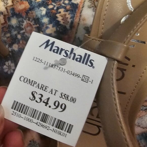 Calvin Klein Cream Heels with Ankle Straps - Picture 5 of 5